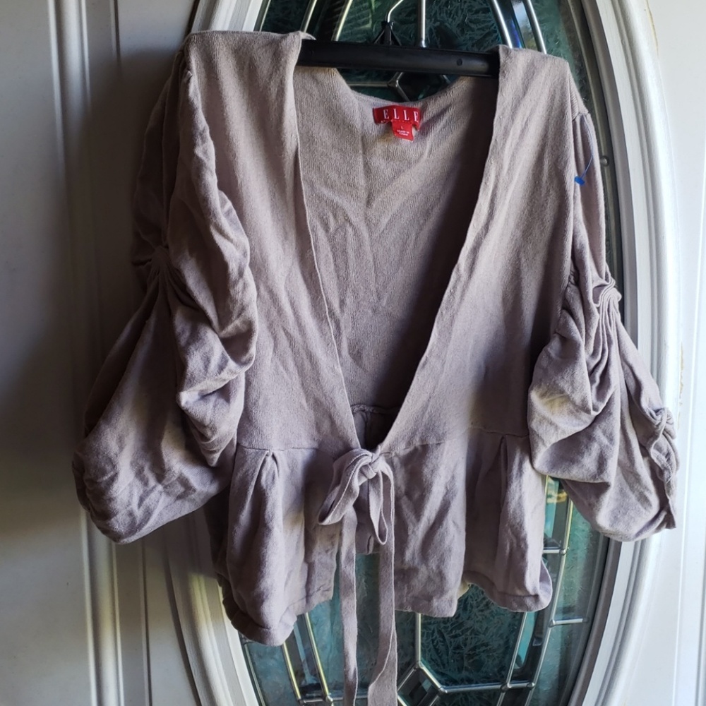 Adorable Elle Grey juniors L shawl/jacket